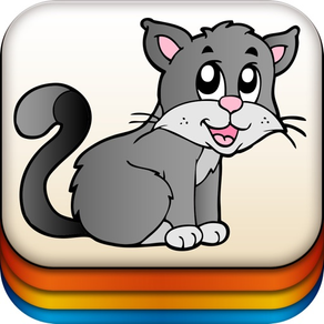 Juego Memory con animales - Divertido y genial juego de memoria para niños de preescolar y jardín de infancia