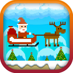 8 Bit Santa Flappy Reindeer Run