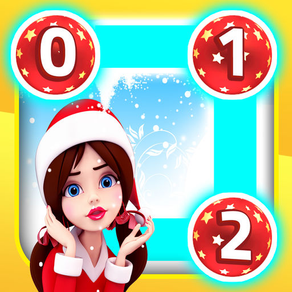 0 1 2 Three Christmas Dots: Magic Land for Santa Claus, Elves and Fairy Tale