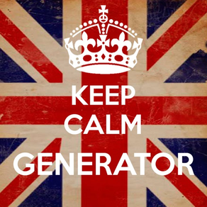 Keep calm Generator hersteller