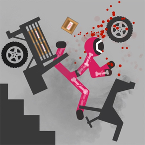 火柴人撞車模擬器：超難熱門墜落撞擊物理手機趣味單機解壓小遊戲