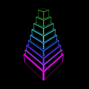 Neon Block Tower