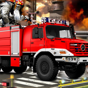 Emergeny Driving Fire Truck - Real Fire Fighter