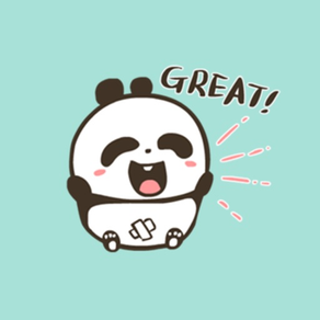 Cute Panda Stickers Pack for iMessage - Baby Panda