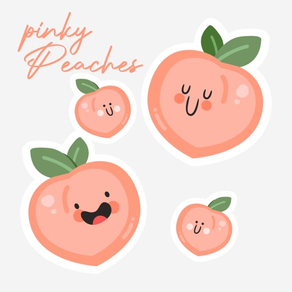 Peach Stickers