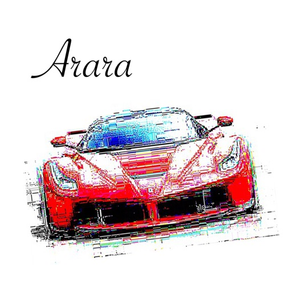 Color pencil effect - Arara