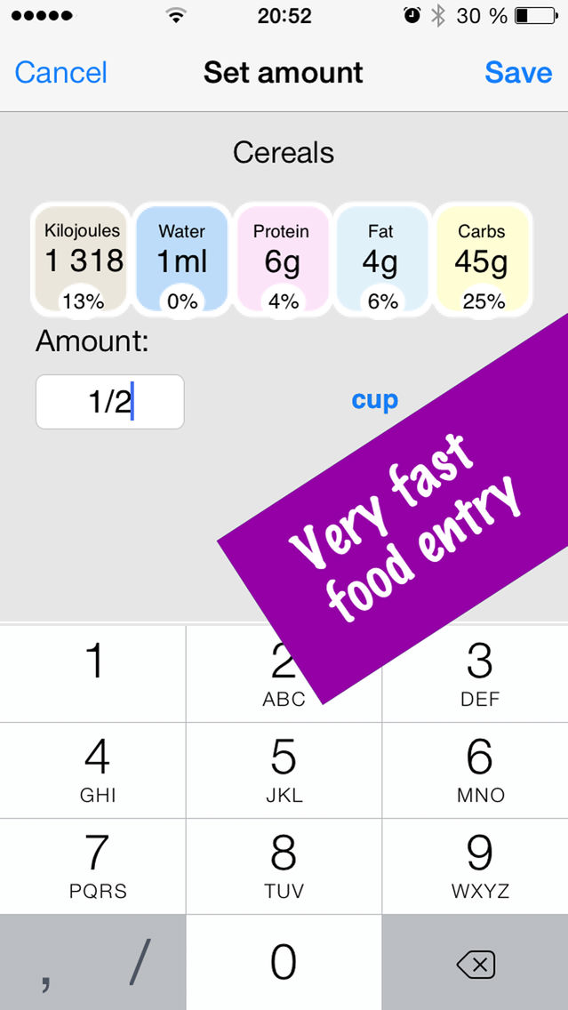 AppPureでiOS (iPhone)版Kilojoule Counter & Diet Tracker Lose Weight Fast