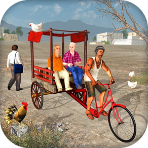 Off Road Bicycle Rickshaw Sim