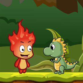 Fire Boy In  Deep Forest