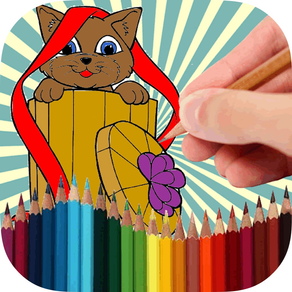 Coloring Book Funny Cats