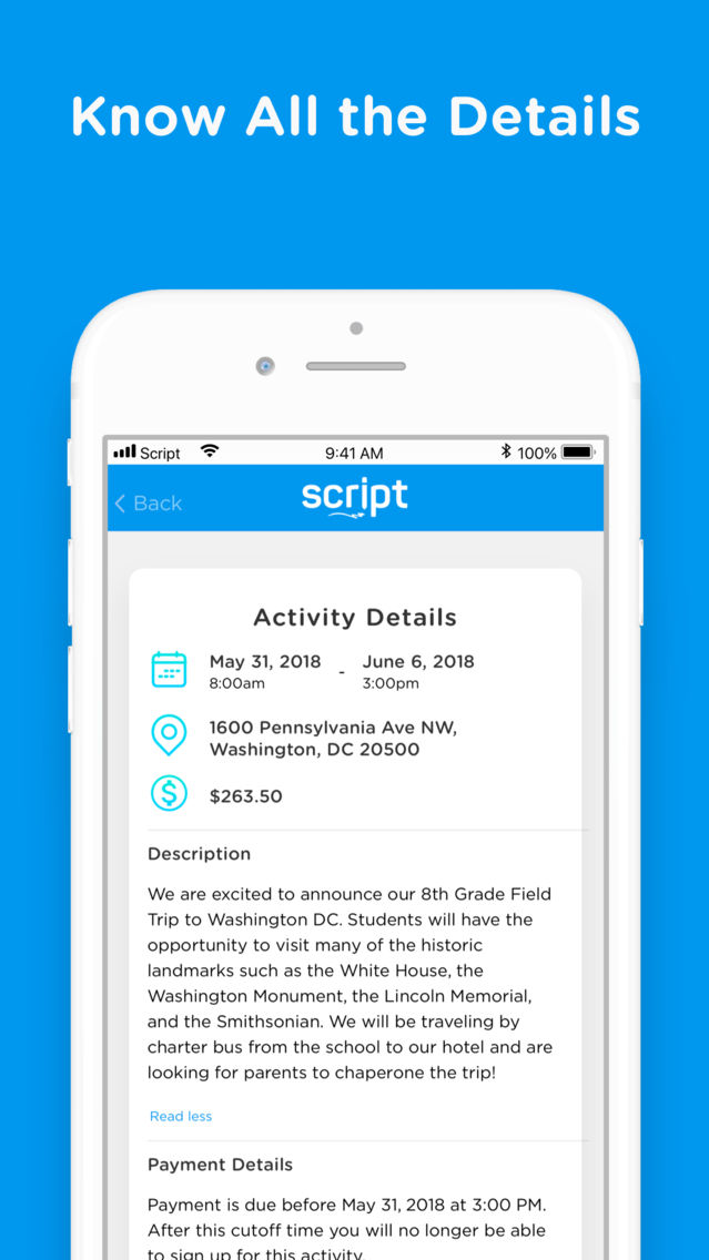 Script. poster