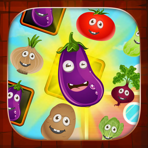 Harvest Farm Battle : Veggies match 3 multiplayer mode puzzle game