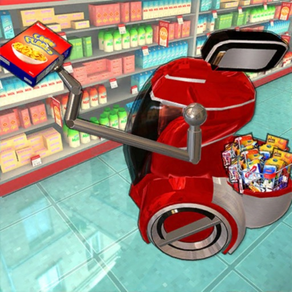 Futuristic Robot Shopping Cart