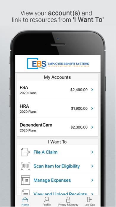 Benefits at EBS poster