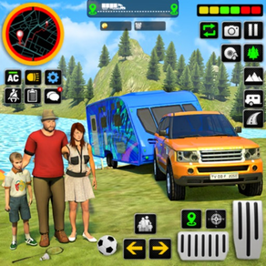 캠퍼 밴 트럭 시뮬레이터 : 오프로드 자동차 주차 3D