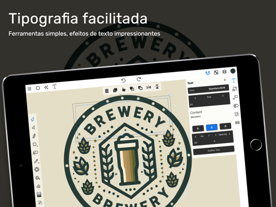 Designer de logotipo vectorial Cartaz