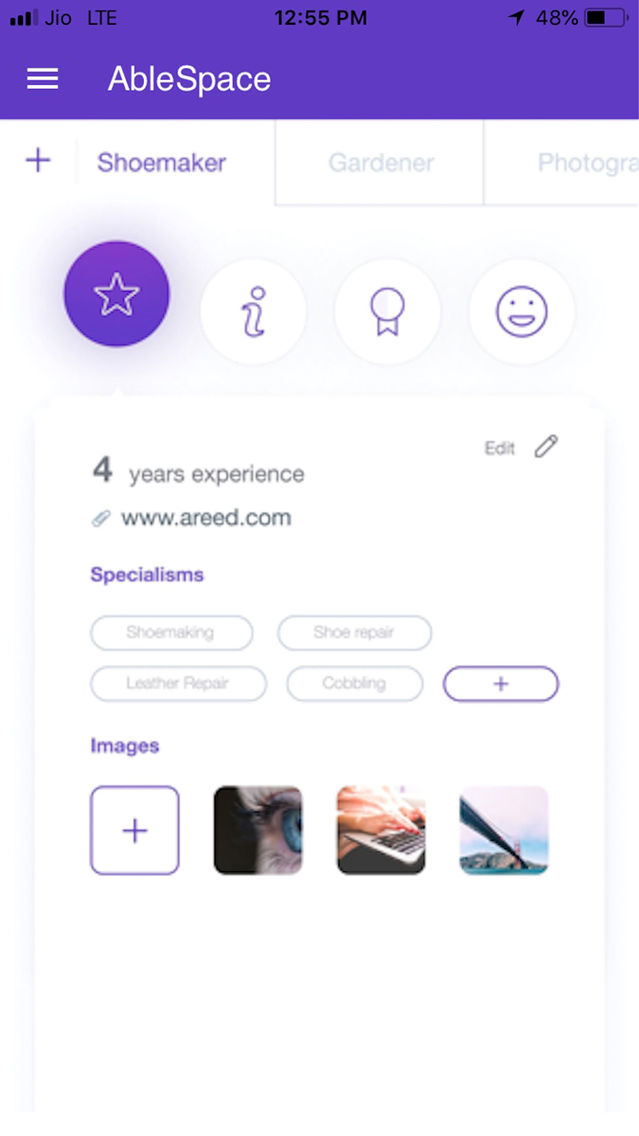 Able app poster