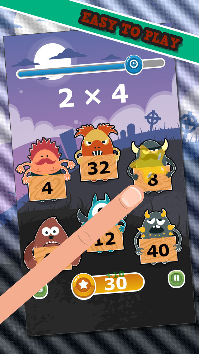 Monster Math - Multiplying poster