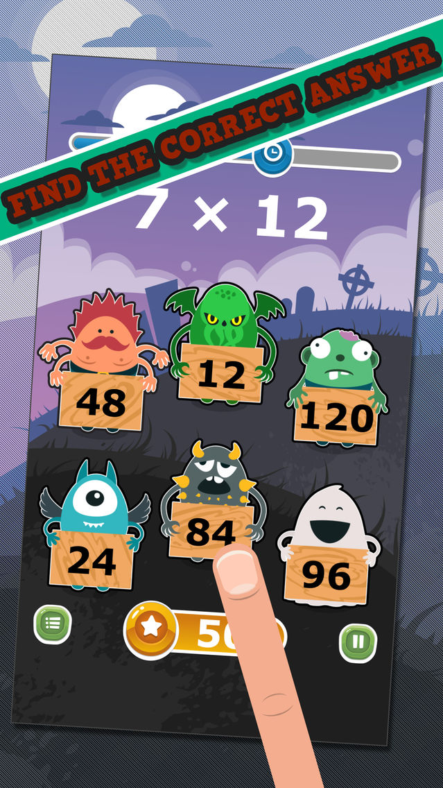 Monster Math - Multiplying poster