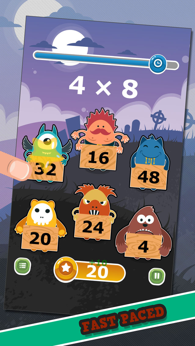 Monster Math - Multiplying poster