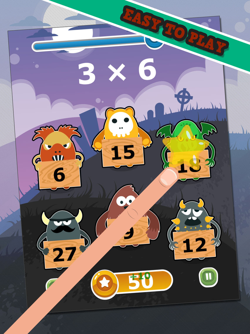 Monster Math - Multiplying poster