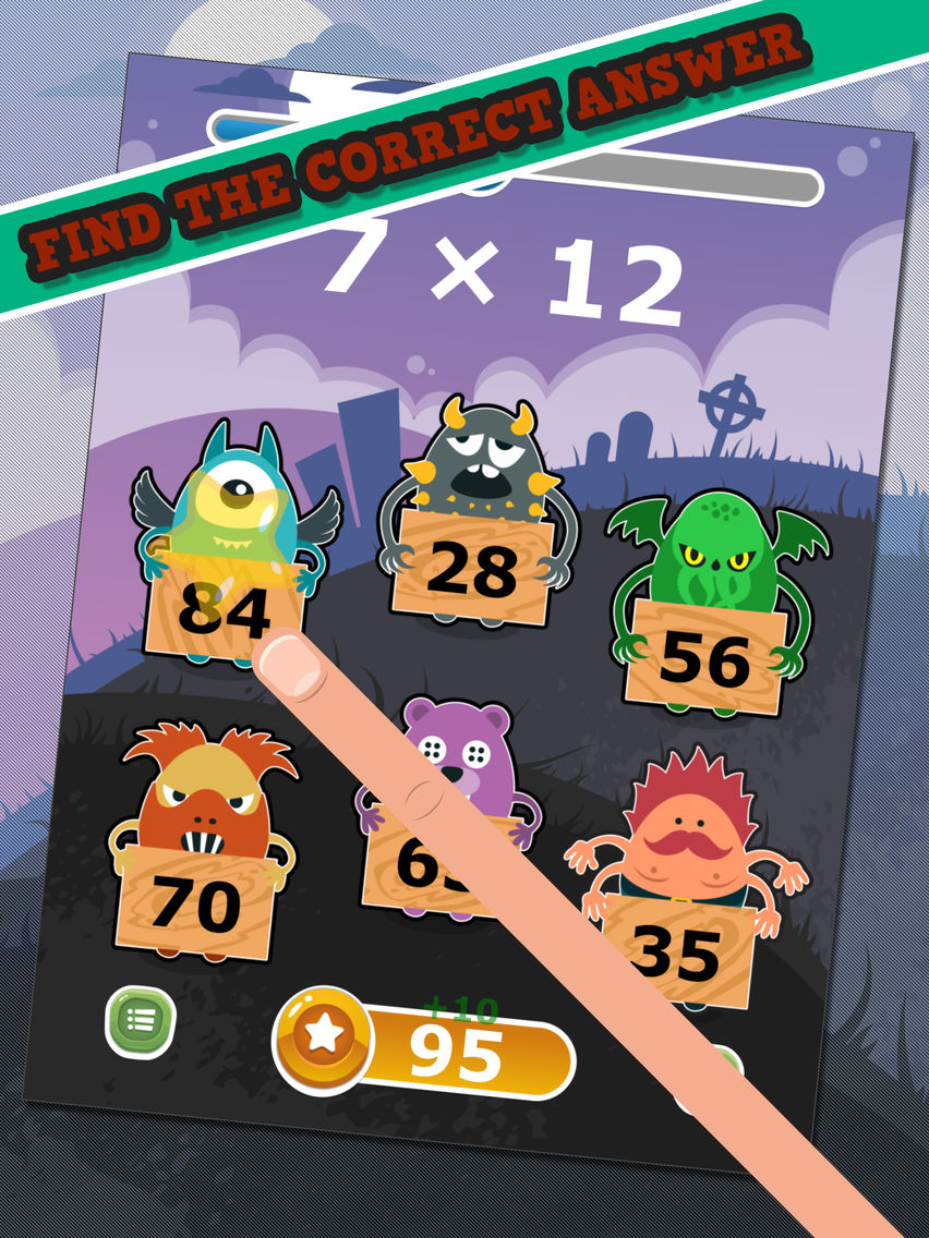Monster Math - Multiplying poster
