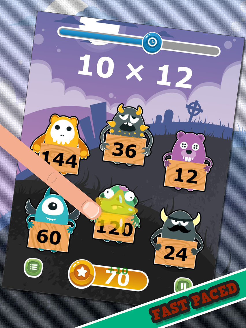 Monster Math - Multiplying poster