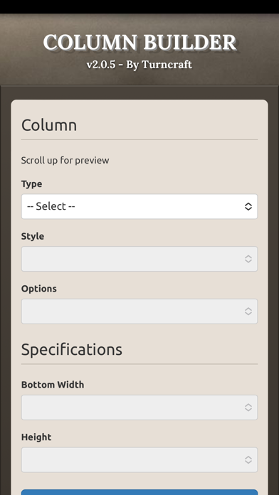 Turncraft Column Builder poster