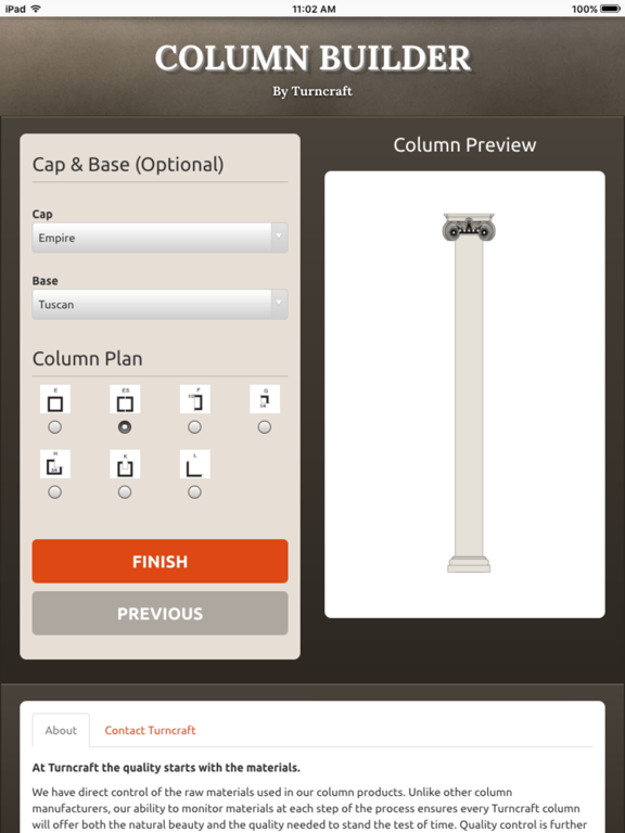 Turncraft Column Builder poster