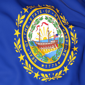 New Hampshire Flag Stickers