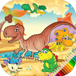 Dinosaur Coloring Book For Kids Education Games