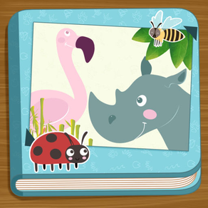 Animals Picture Book: Kids first words and Games