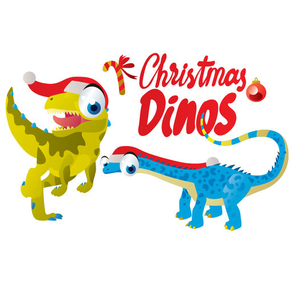 Christmas Dinos Big Eye Collection Stickers Mania
