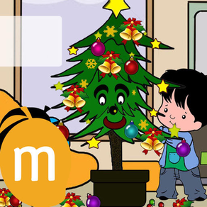 The Little Christmas Tree - Interactive eBook in English for children with puzzles and learning games