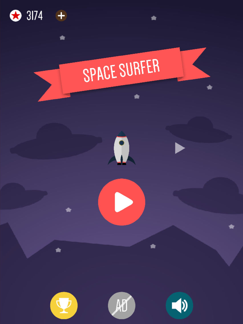 Space Surfer - Perfect Landing poster