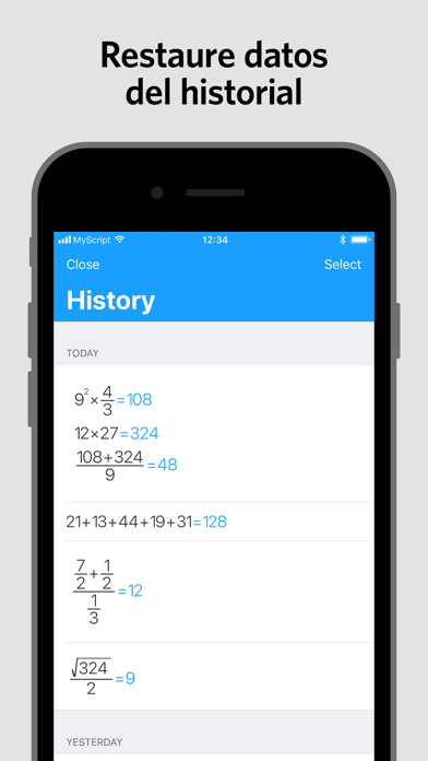 MyScript Calculator الملصق