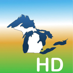 Aqua Map Michigan Lakes GPS HD