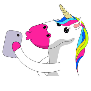 Unicorn Stickers animated Fluffy Unicorn Emojis