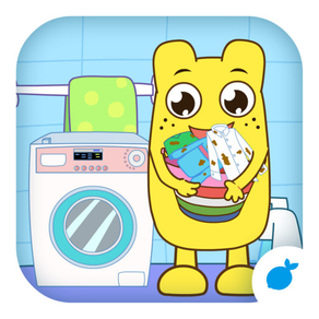 宝宝学洗衣服-咕力咕力儿童益智学洗衣服的小游戏，培养小宝宝动手逻辑思维能力！