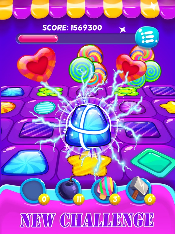 Candy sweet pop : magic match 3 new free matching poster