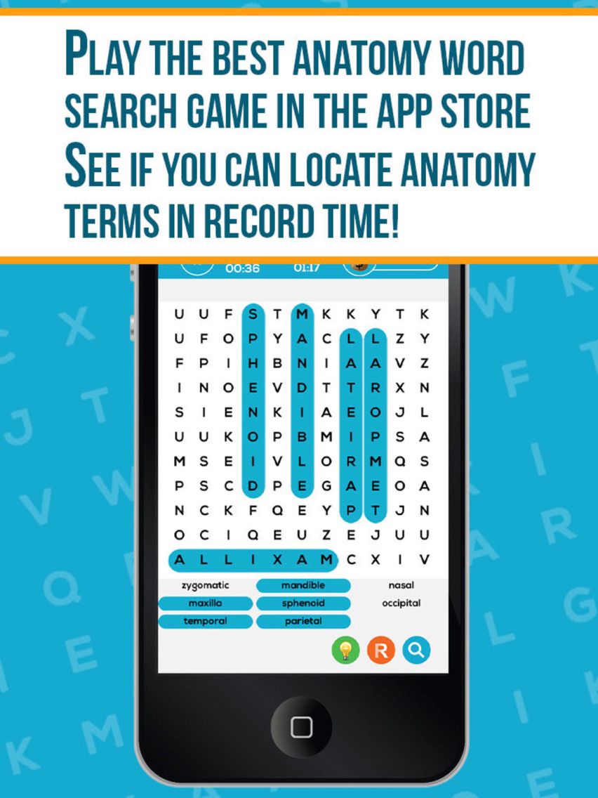 Anatomy Word Search Pro for iOS (iPhone/iPad) Latest Version at 3.99