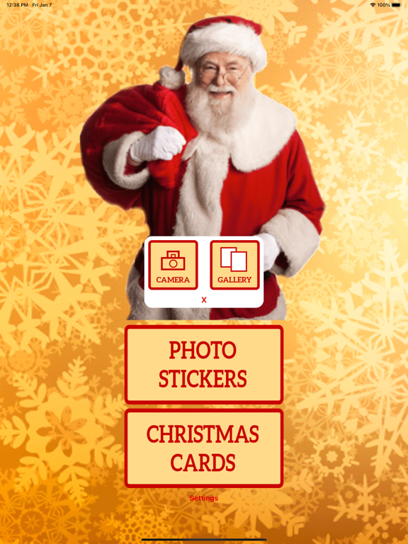 Christmas stickers and cards poster