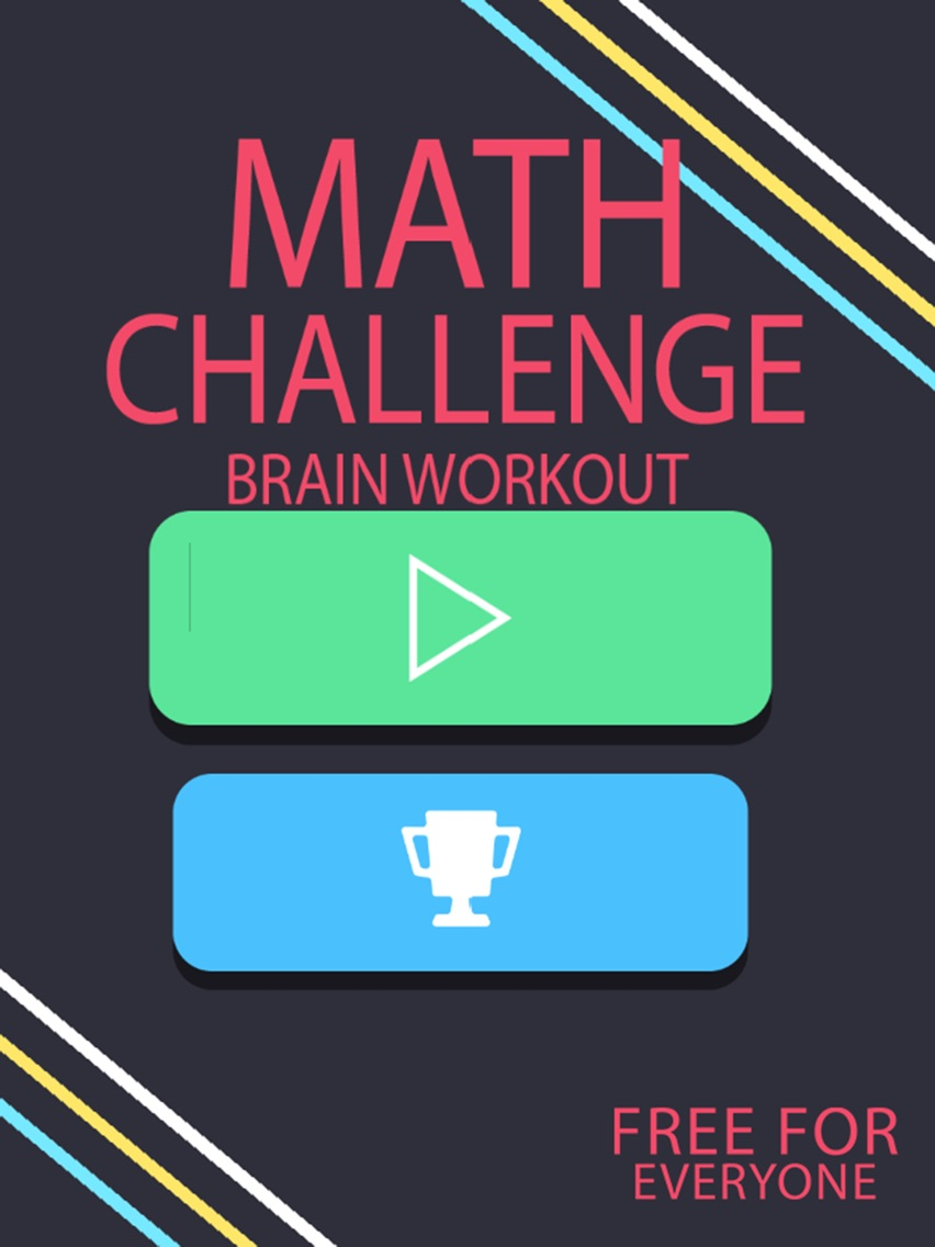 Math challenge - Brain Workout poster