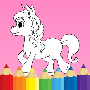 Libro de colorear : Unicornio