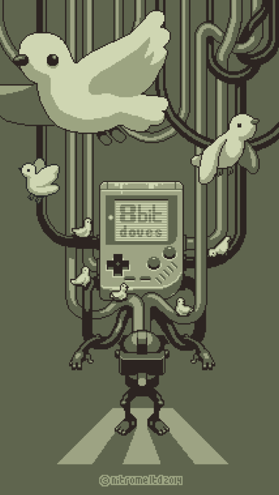 8bit Doves Affiche