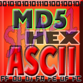 ASCII HEX BASE64 MD5 BIN 변환기