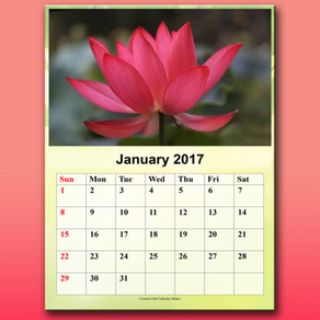 Calendar Maker 2017 - Create Photo Calendar as PDF