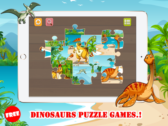 Dinosaur Jigsaw Puzzles Learning Games For Kids 2 poster