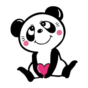 Rune Panda Kawaii Sticker