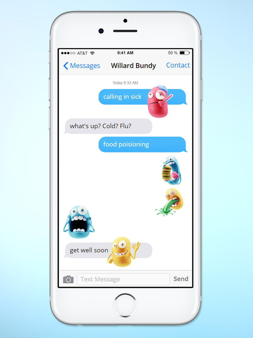 Silly 3D Monster Emojis Sticker Pack for iOS (iPhone/iPad) Latest ...